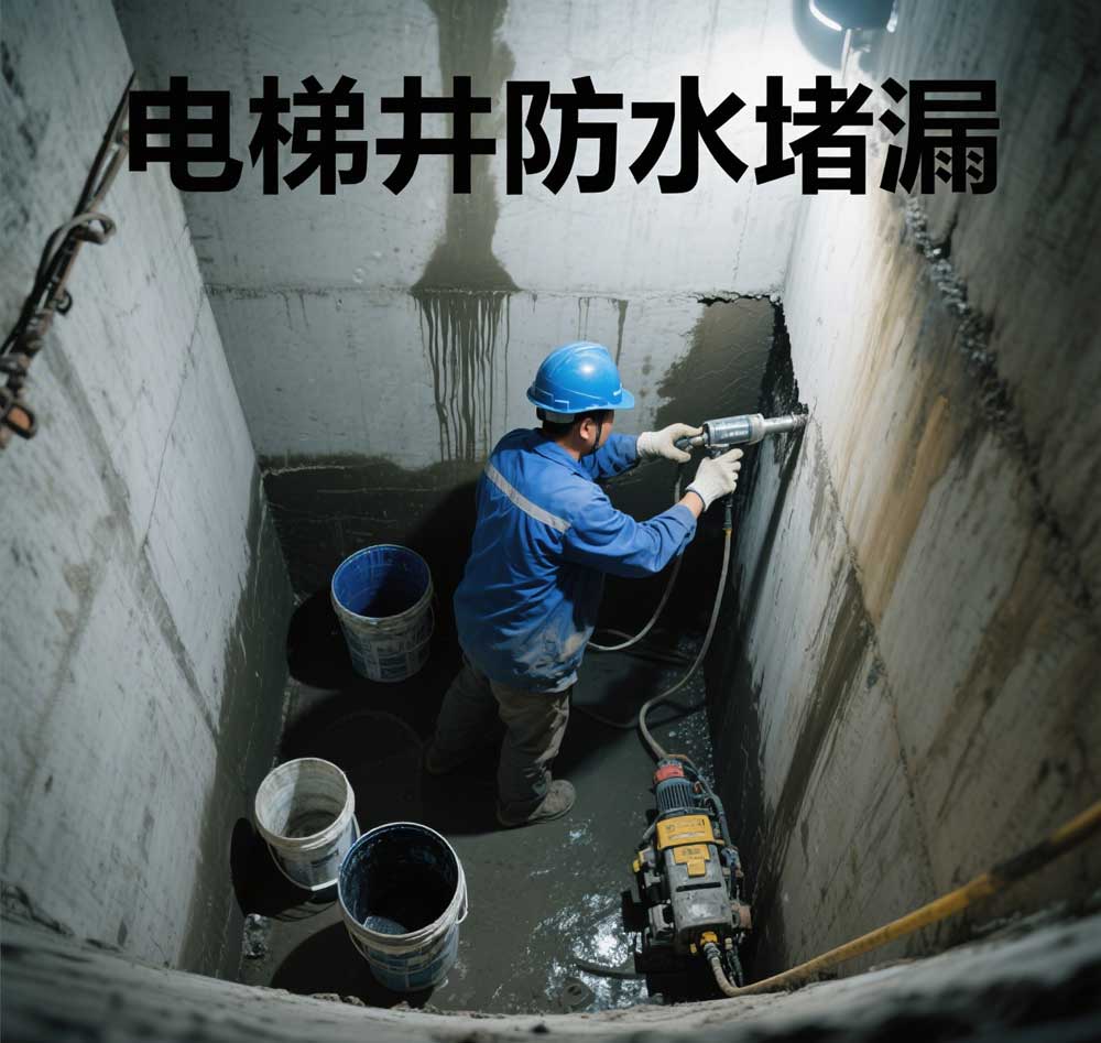 电梯井防水堵漏，邢台专业电梯井漏水维修公司